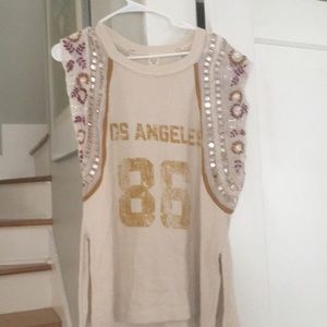 WTF free people Los Angeles tee.